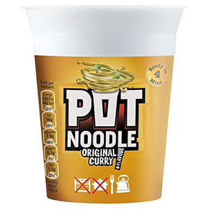 Pot Noodle Original Curry Flavour - 90g - Pack of 2 (90g x 2)