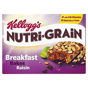 Kellogg's Nutri-Grain Elevenses Bars Raisin Bakes 6 x 45g - Pack of 2