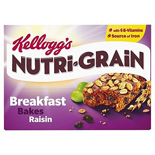 Kellogg's Nutri-Grain Elevenses Bars Raisin Bakes 6 x 45g - Pack of 2