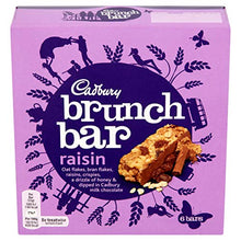 Load image into Gallery viewer, Original Cadbury Brunch Bar Raisin Pack Imported From The UK England
