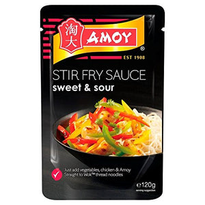 Amoy Straight to Wok Tangy Sweet & Sour Stir Fry Sauce (120g) - Pack of 6