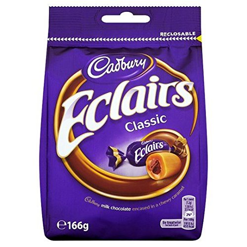 Cadbury Chocolate Eclairs 166g - Case of 5