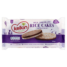 Load image into Gallery viewer, Kelkin Milk Chocolate Coated Rice Cakes (100g) - Pack of 6
