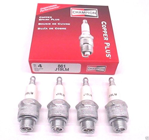 Champion Copper Plus Small Engine Spark Plug, Stk No. 861, Plug Type No. J19LM Box of 4 Spark Plugs