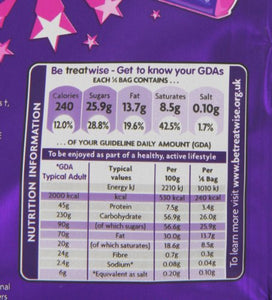 Cadbury Milk Chocolate Giant Buttons Sharing Bag 275 G (Pack Of 5)