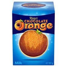 Load image into Gallery viewer, Original Classic Terry&#39;s Chocolate Orange Milk Chocolate Box Imported From The UK England The Very Best Of Terrys Orange Chocolate Candy British Chocolate Terrys Milk Chocolate Orange
