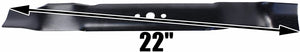 USA Mower Blades (2) Mulch Blade for Husqvarna 532157101, 532406713, 22" Deck
