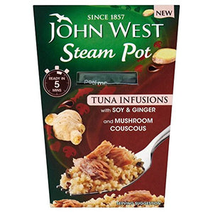 John West Steam Pot Tuna with Soy & Ginger & Couscous (150g) - Pack of 2