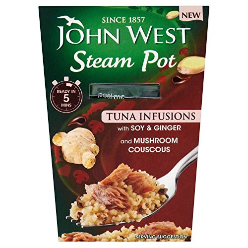 John West Steam Pot Tuna with Soy & Ginger & Couscous (150g) - Pack of 2