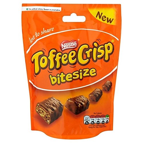 Nestle Toffee Crisp Bitesize 120g Pack of 2 ISE Forest and Garden