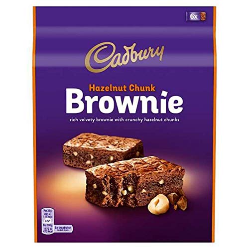 Cadbury Hazelnut Chunk Brownies (Item Contains 6 Bars) 150g