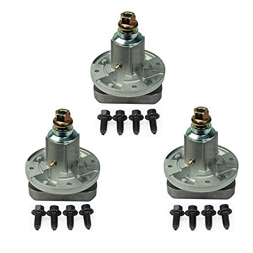 1 Set of 3 Spindle Assemblies w/ Self Tappers John Deere 42