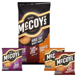 McCoy's Ridge Cut Meaty Chips 30g x - 6 per pack