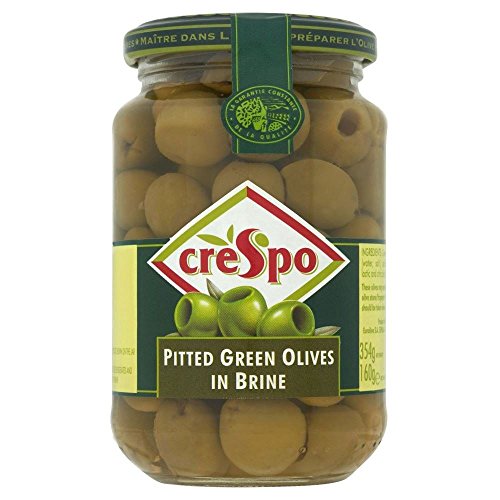 Crespo Green Olives Pitted (354g) - Pack of 2