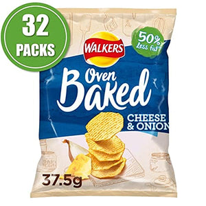 Baked Walkers Cheese and Onion 37.5 g (Pack of 32)