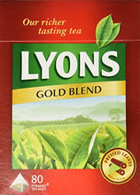Load image into Gallery viewer, Lyons Gold Blend Tea. 3 Pack X 80 Bags
