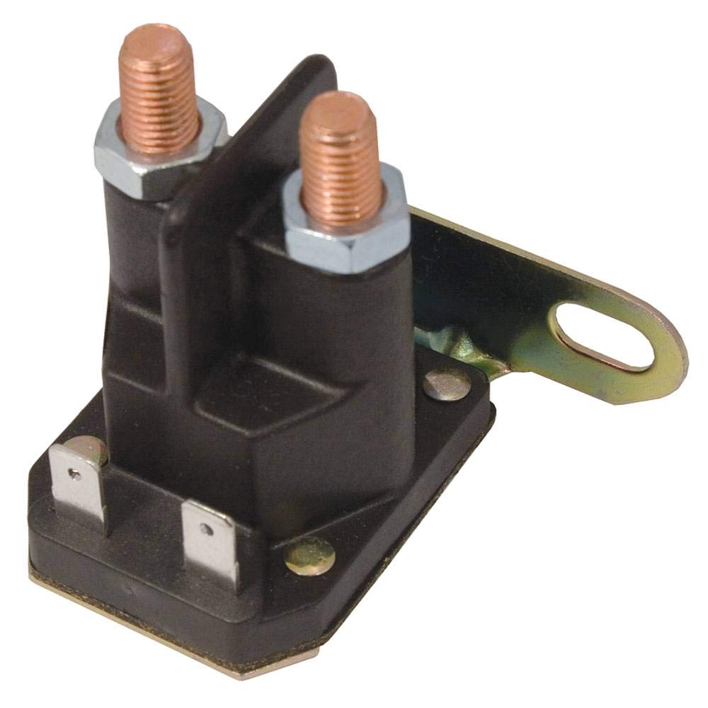 Stens 435-036 Starter Solenoid Replacement For John Deere AM133094, black