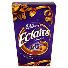 Load image into Gallery viewer, Original Cadbury Chocolate Eclairs Carton Imported From The UK England The Best Of British Chocolate Chewy Cadbury Caramel Encapsulates The Soft Chocolatey Centre Which Melts In Your Mouth
