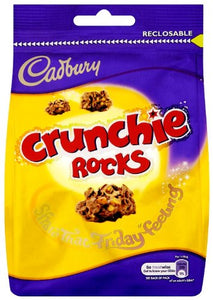 Cadbury Crunchie Rocks Sharing Bag 130 g (Pack of 5)