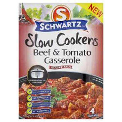 Schwartz Slow Cookers Beef & Tomato Casserole 40g – ISE Forest and Garden