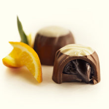 Load image into Gallery viewer, Lily O'Brien's Zesty Orange Chocolate Pouch Milk Chocolate Filled with Rich Chocolate Brazilian Orange Oil Ganache (Pack of 4)
