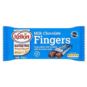 Kelkin Gluten Free Chocolate Fingers (5 per pack - 100g)
