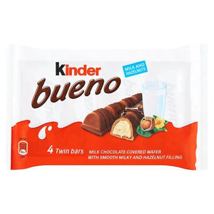 Kinder Bueno Milk and Hazelnut 4 Pack 172g