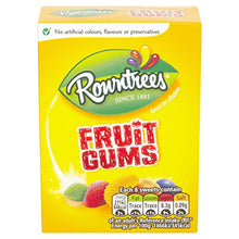Load image into Gallery viewer, Rowntrees Fruit Gums Carton 125g
