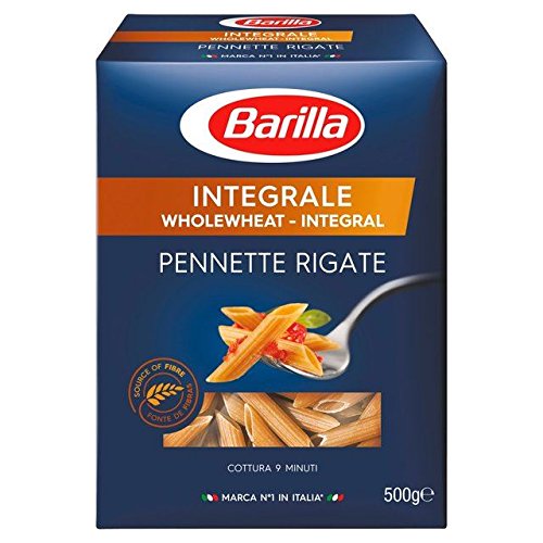 Barilla Whole Wheat Pennette Rigate - 500g (1.1lbs)