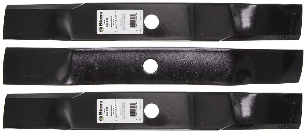 Set Of 3 Blades Replaces JOHN DEERE M136195 TCU30316 OREGON 91-138 STENS 330-595