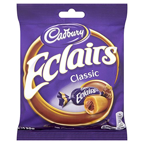 Cadburys Chocolate Eclair Bag - 130g - Pack of 2 (130g x 2 Bags)
