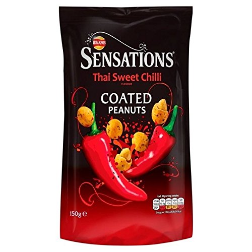 Walkers Sensations Peanuts Thai Sweet Chlli 150g - Pack of 6