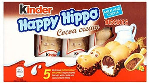 Kinder "Happy Hippo" Cocoa Cream Biscuits : Pack of 5 Biscuits