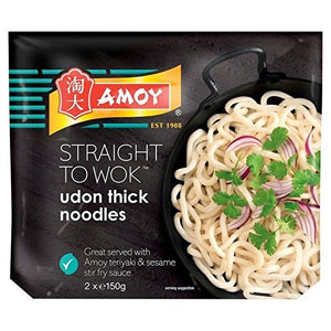 Amoy Udon Thick Noodles 2 x 150g - Pack of 2