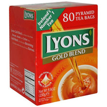 Load image into Gallery viewer, Lyons Pyramid Tea, Gold Blend, Tea Bagss, 80-Count Package (Pack of 3)
