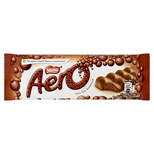 Aero Bubbly Milk Bar - 40g - Pack of 6 (40g x 6 Bars)