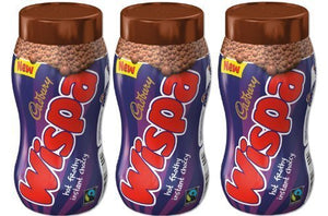 3 x Wispa Hot Frothy Instant Chocolate Drink 246g 8.6oz Jars. Just add Hot Water by Cadbury