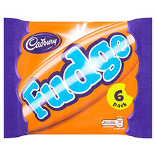 Load image into Gallery viewer, Cadbury Fudge British Chocolate Bar 6 Pack (156g)

