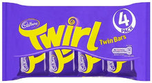 Load image into Gallery viewer, Original Cadbury Twirl Candy Bars Imported from the UK England Twirly Milk Chocolate Fingers Covered In Smooth Cadbury Milk Chocolate Bars Candy For An Afternoon Treat For That Chocolate Escape
