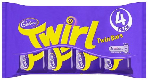 Original Cadbury Twirl Candy Bars Imported from the UK England Twirly Milk Chocolate Fingers Covered In Smooth Cadbury Milk Chocolate Bars Candy For An Afternoon Treat For That Chocolate Escape