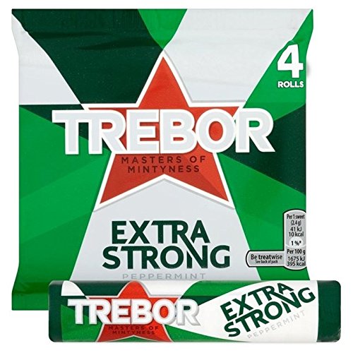 Trebor Extra Strong Peppermint Mints 4 x 41g