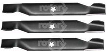 Load image into Gallery viewer, 3 Pack Blades Fits AYP Roper Sears 138496
