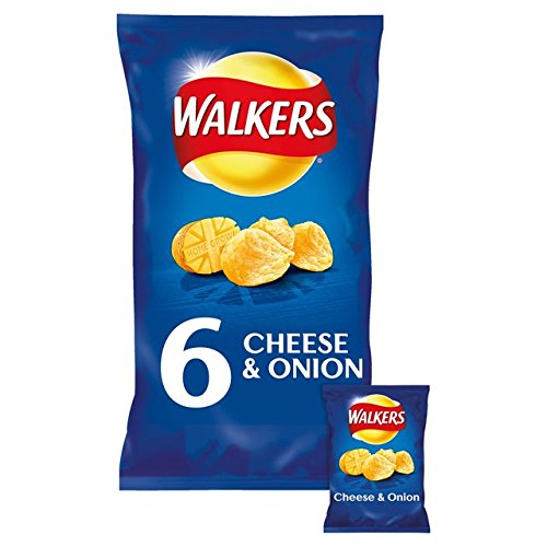 Walkers Crisps - Cheese & Onion ( 6x25g) - Pack of 6