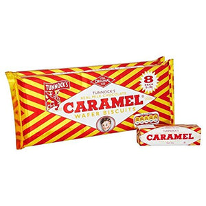 Tunnock's Milk Chocolate Caramel Wafers 16 x 30g - Pack of 2