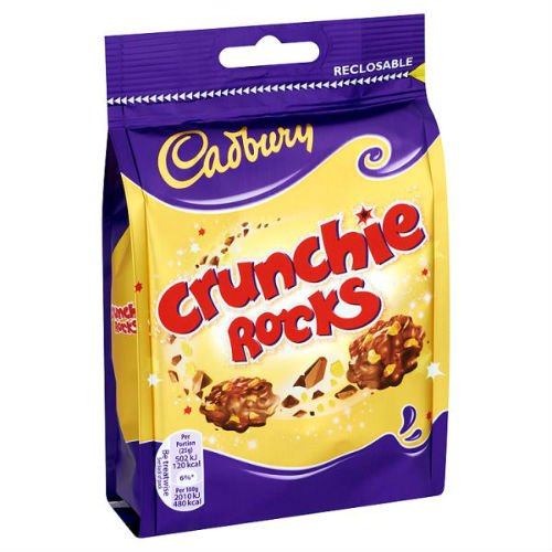 Cadbury Crunchie Rocks Chocolate Bag 110G Case Of 10