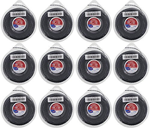12 Pack of Vortex Trimmer Line 12165, 0.095 X 230' 1 LB Donuts