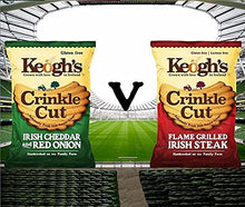 Load image into Gallery viewer, Keoghs Irish Cheddar and Red Onion Crinkle Cut Crisps (7 x50g Packets)
