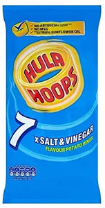 Hula Hoops Salt & Vinegar 7 x 24g