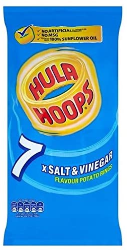 Hula Hoops Salt & Vinegar 7 x 24g