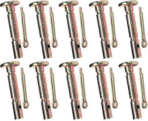 (Pack of 10) Shear/Cotter Pins Replacement for MTD, compatible with Cub Cadet & Troy-Bilt 738-04124A Snow Thrower Blower
